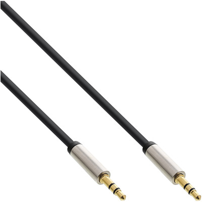 InLine® Slim Audio Kabel Klinke 3,5mm ST/ST, Stereo, 2m (Produktbild 1)
